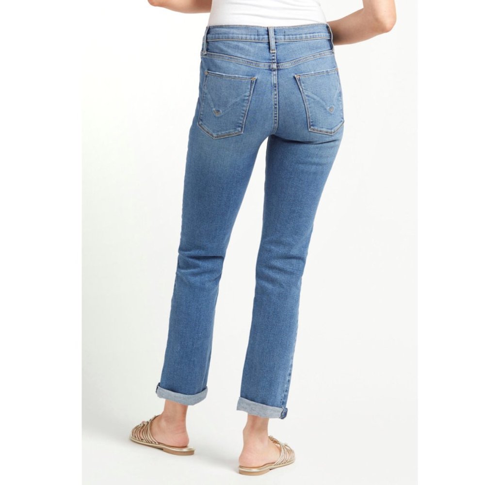 Hudson Nico Mid-Rise Slim Straight Crop Jeans 25 - Picture 12 of 12